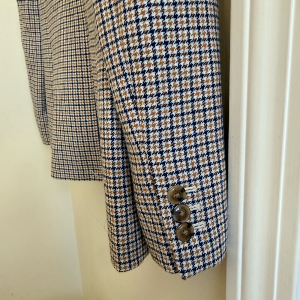 J crew NWT SIZE 2 Checked Blazer with Button Closure - Picture 6 of 6